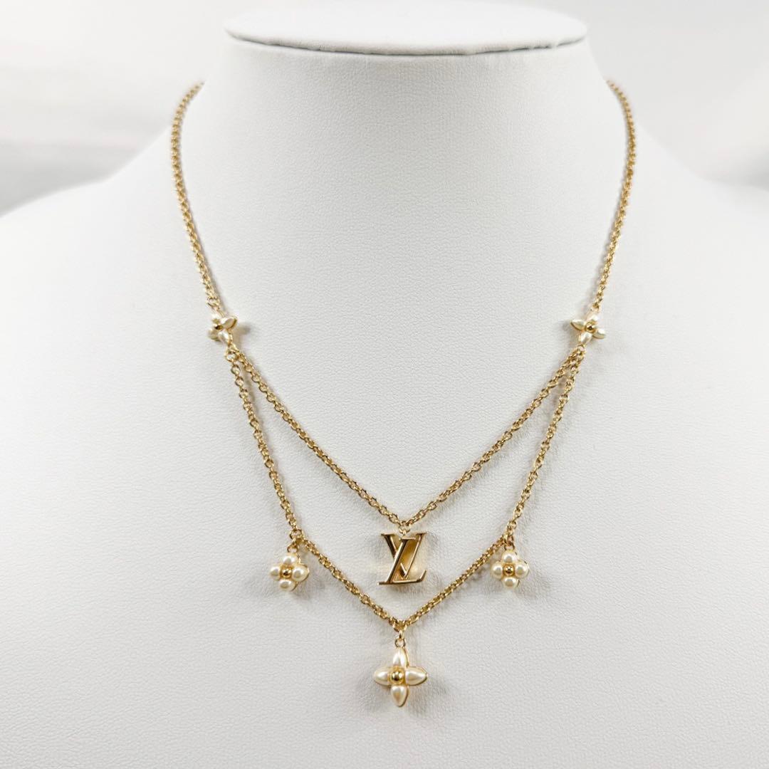 ルイヴィトン M00981 ネックレス LV フローラグラム モノグラム