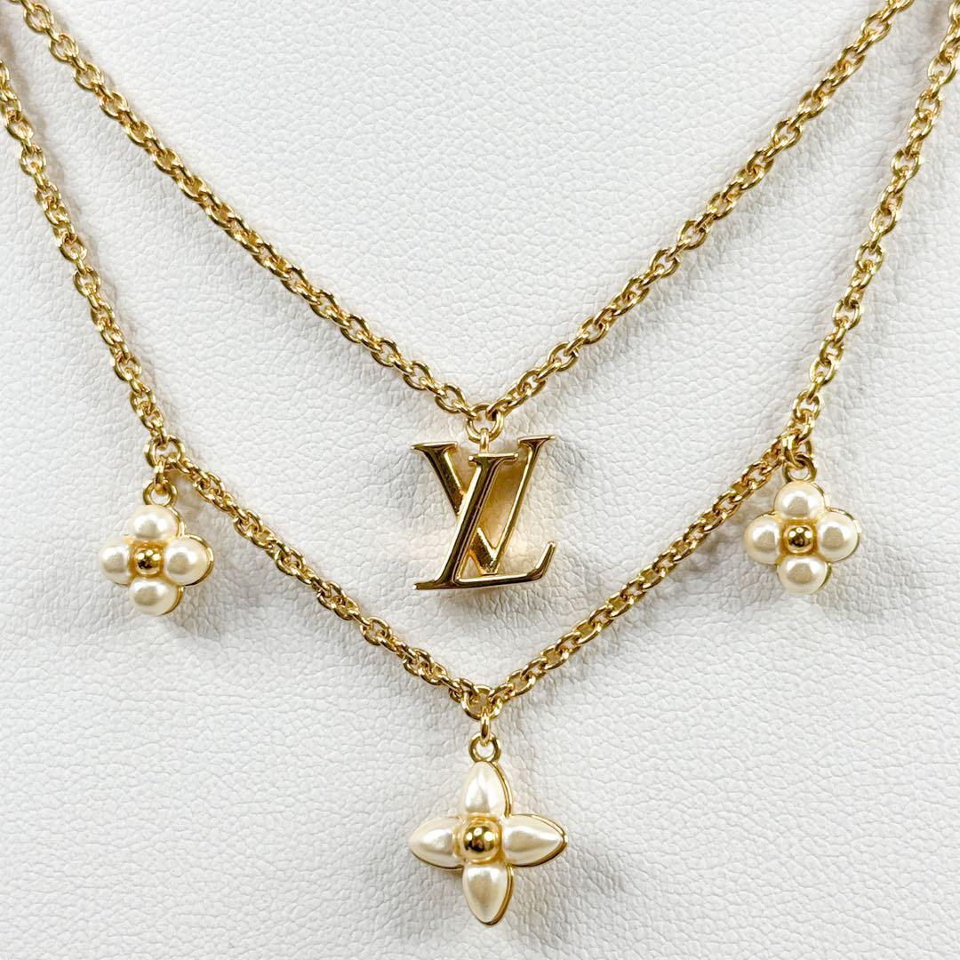 ルイヴィトン M00981 ネックレス LV フローラグラム モノグラム