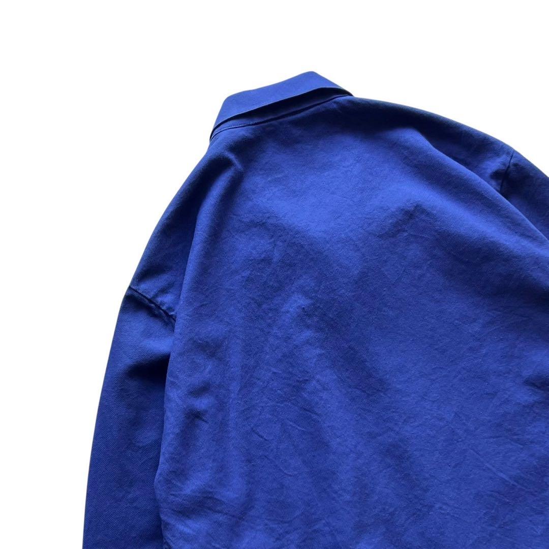 【80s】フランス製ワークジャケット/コットンツイル/ ink blue