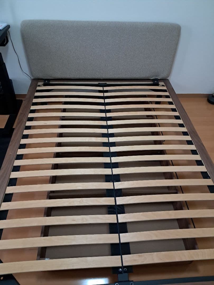 そこら辺のとある人 ベッドフレーム/ヘッドボード+脚付とマットレスセット