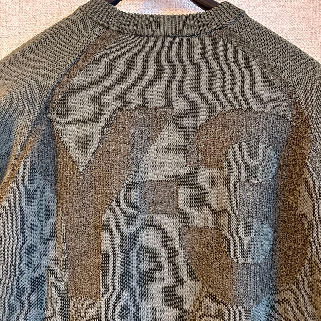 【未着用】Y-3 オリーブグリーン クルーネックセーター