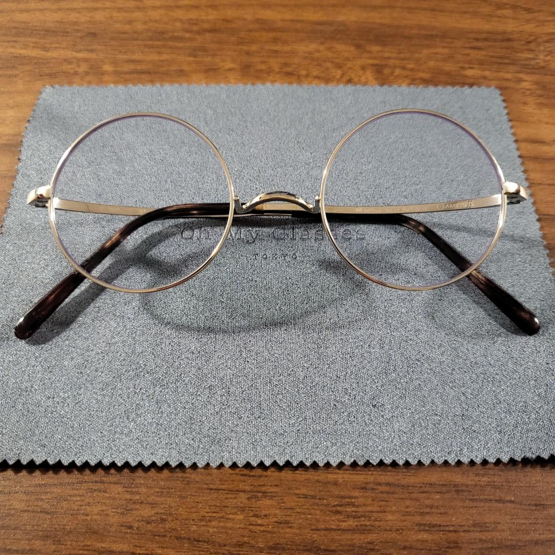 アミパリ 伊達メガネ ラウンド アイケアレンズ ルティーナ ブルーライトカット