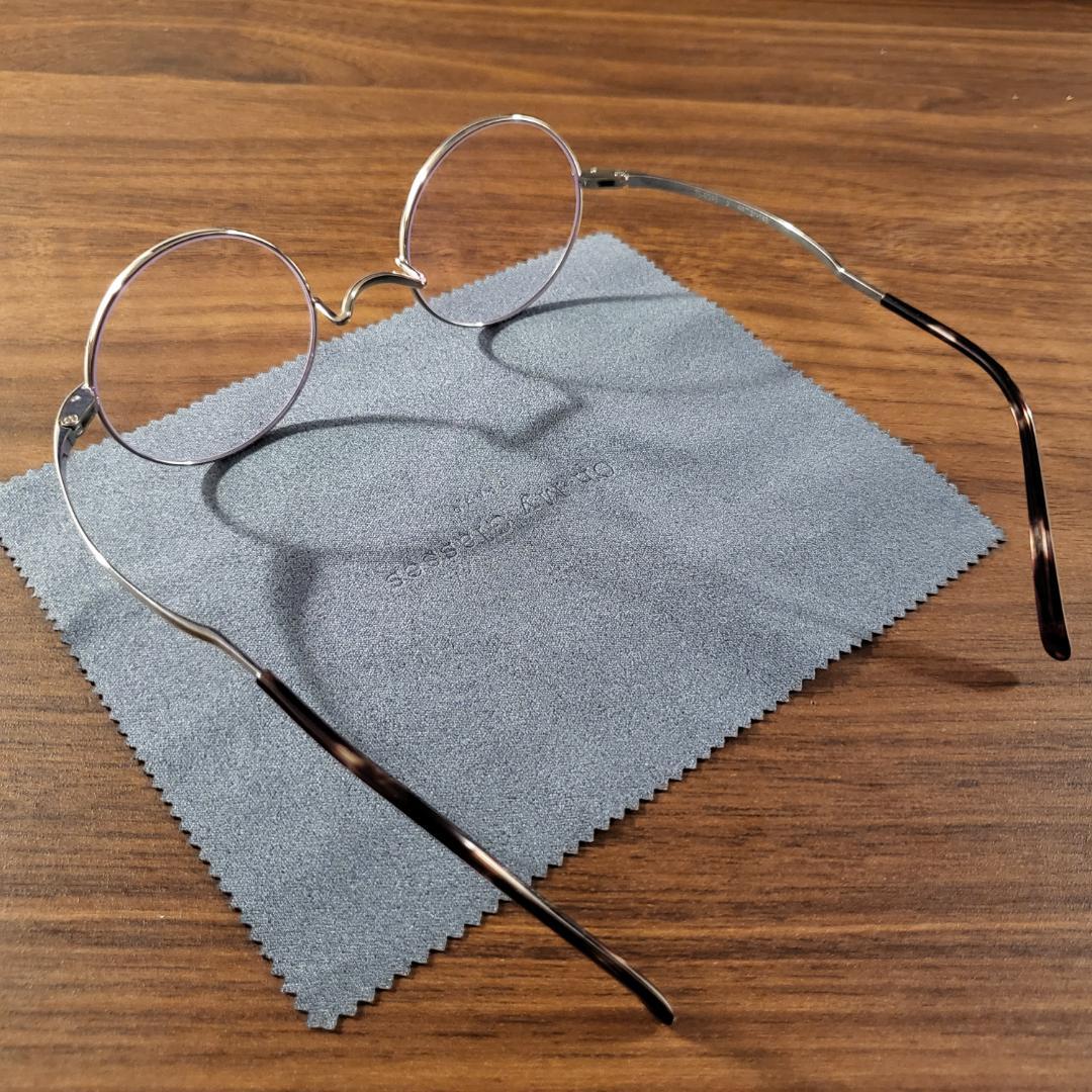 アミパリ 伊達メガネ ラウンド アイケアレンズ ルティーナ ブルーライトカット