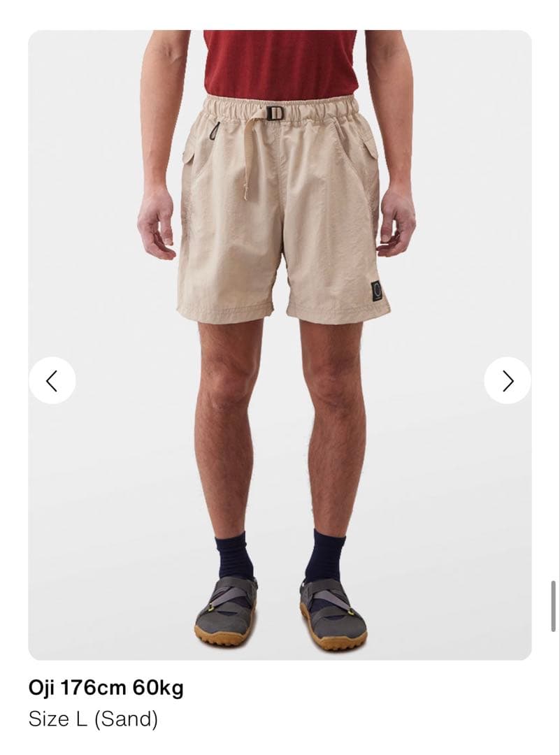 【新品未使用】山と道/5pocket shorts/ブラック/メンズＬ