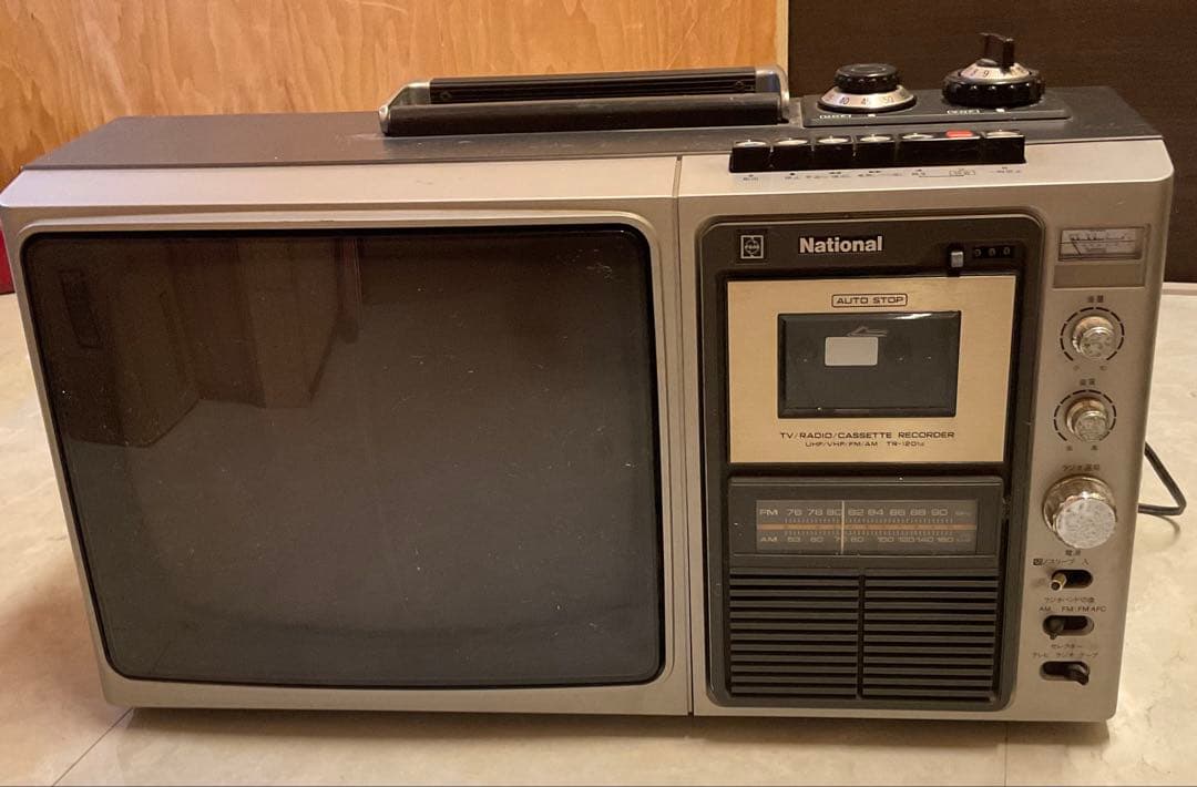 ジャンク品　National TVラジオカセットレコーダー