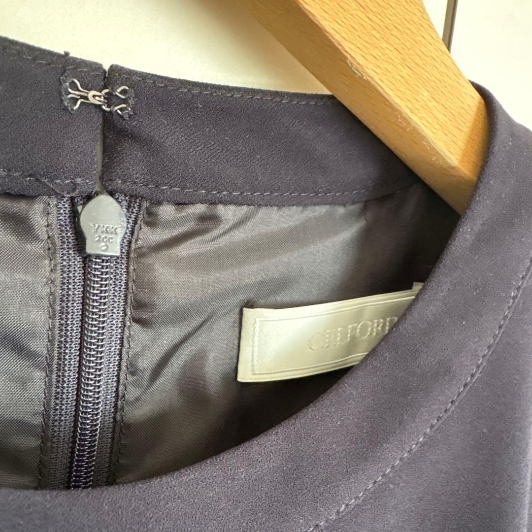 CELFORD セルフォード　ボウタイワンピース　ネイビー