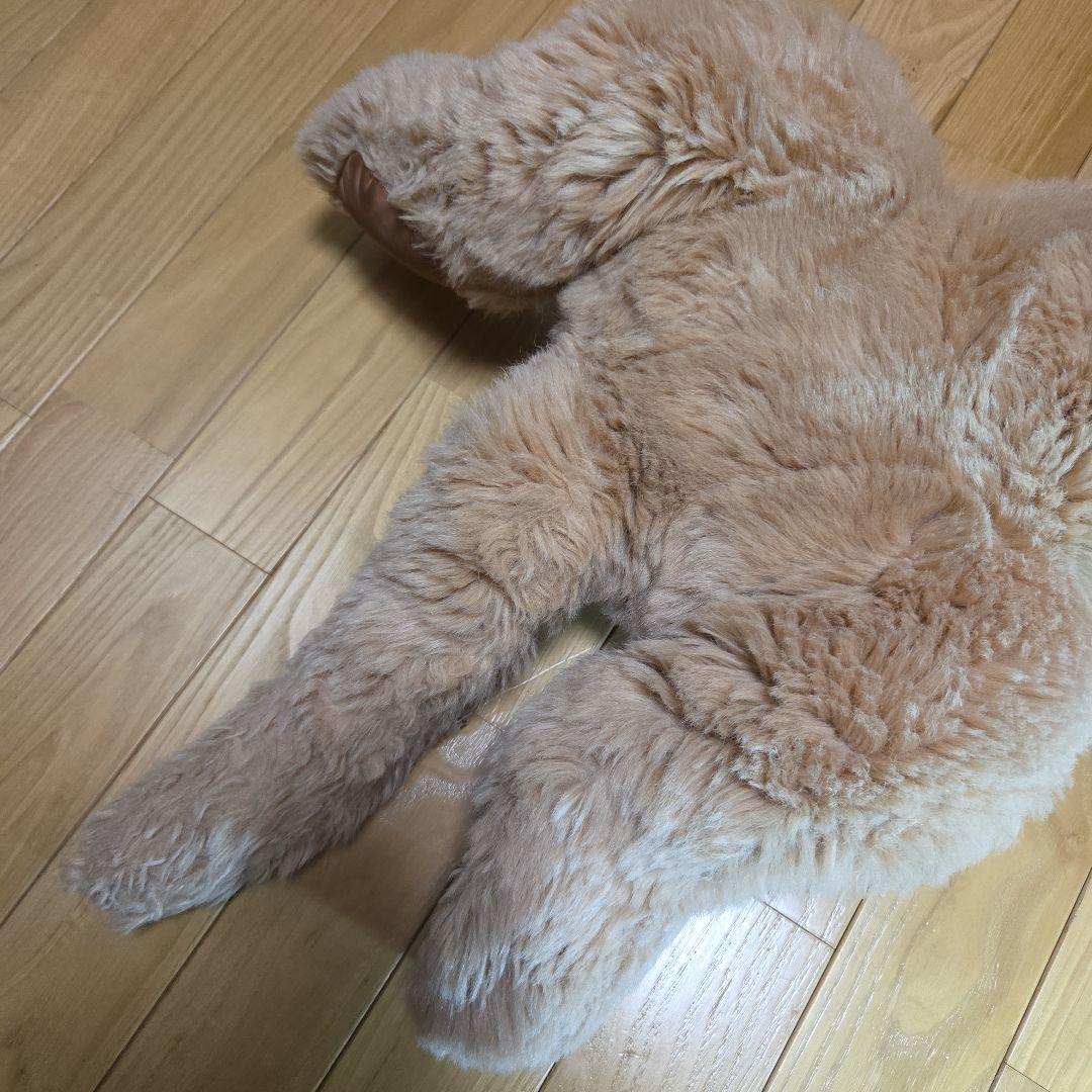 大きめ ベージュ 犬のぬいぐるみ くたくた　レトリーバー系？