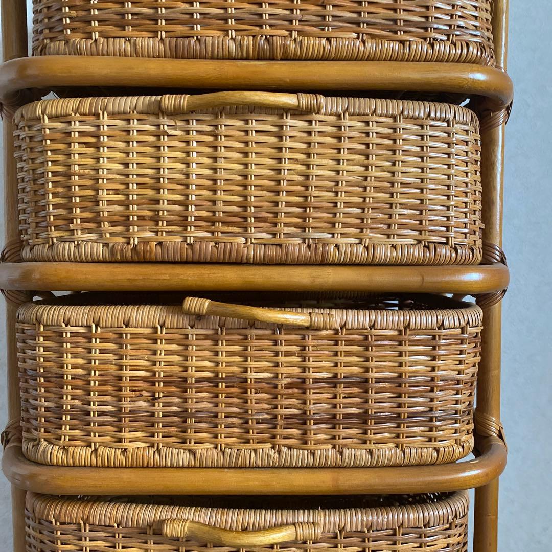 ファミリア　チェスト　棚　ラタン　籐　5000円＋送料8600円（250サイズ）