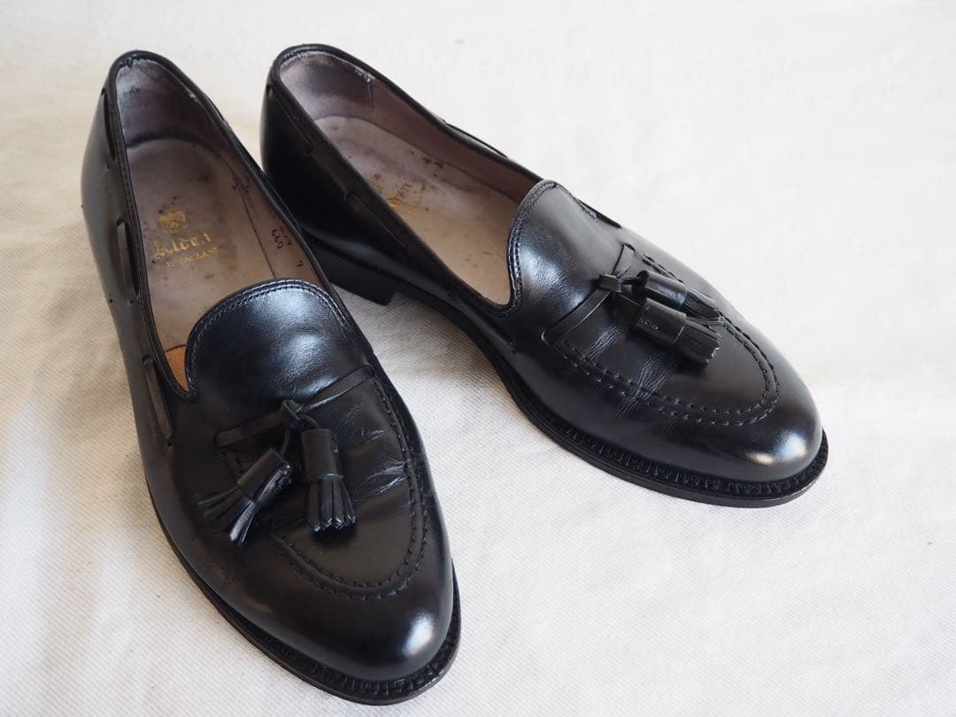 靴 Alden 660 Black Tassle Loafers US 8