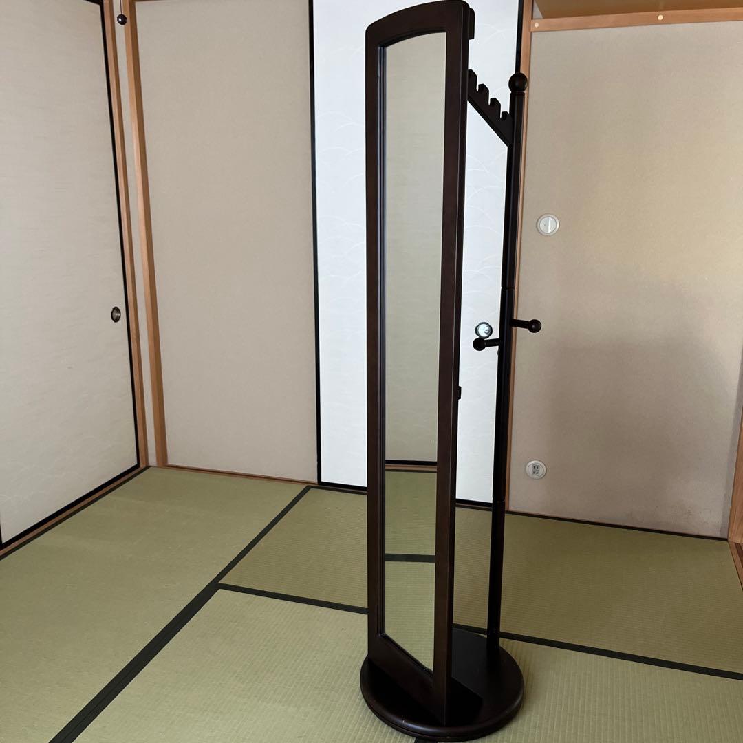 ミラー付き回転ハンガー
