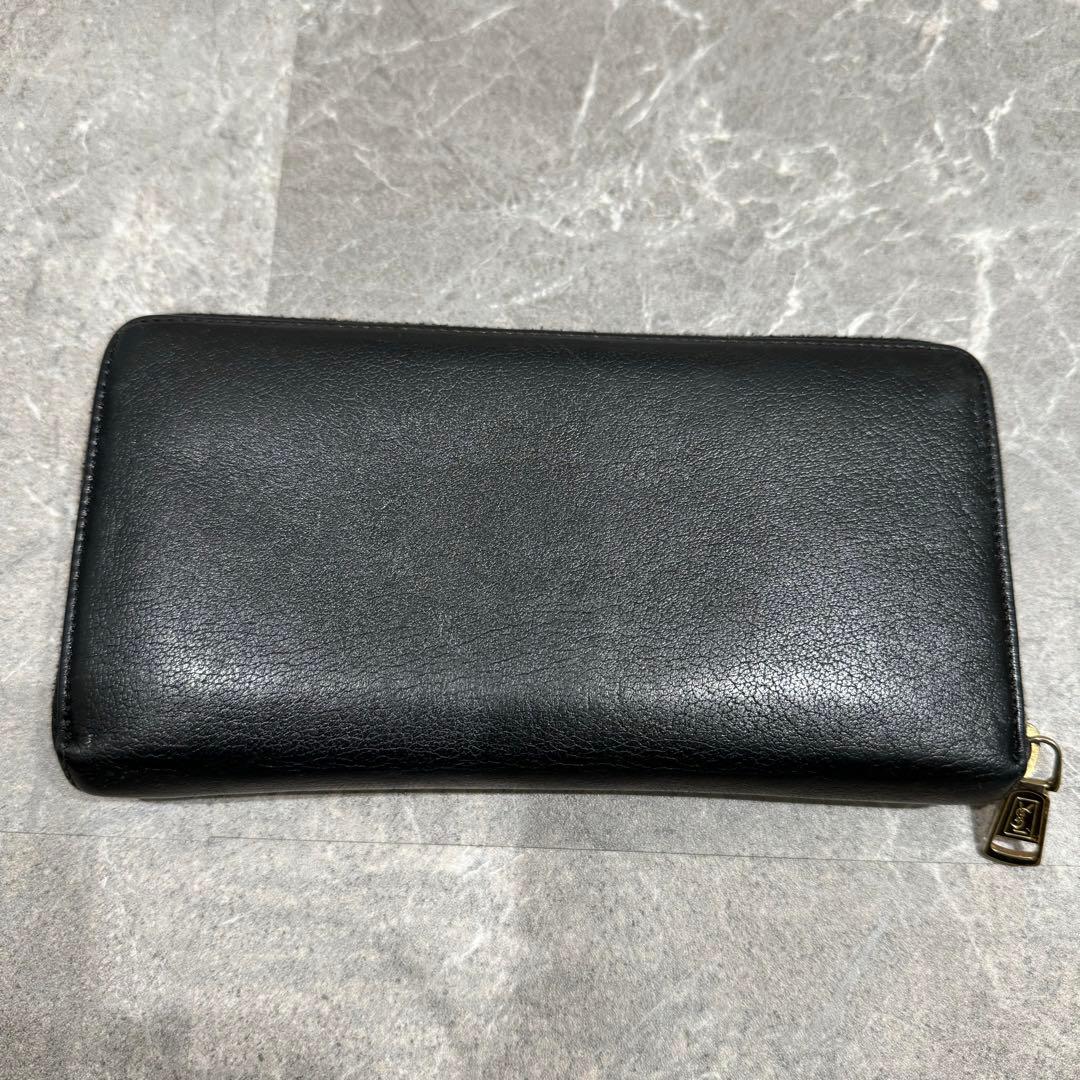 YSL サンローラン　長財布　レバーブラック