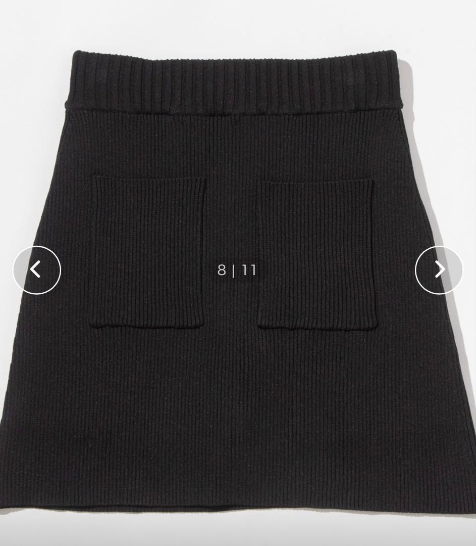 クローイページ 未使用 WCJ インナー付きリブニットスカート