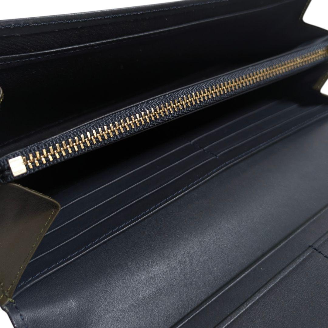 ポールスミス 長財布 クロスオーバーストライプ ネイビー PWD945