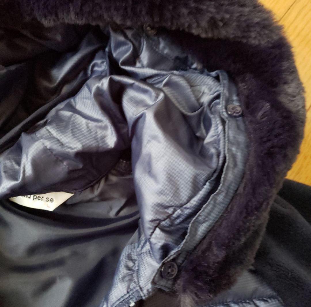 and per se フード付きネイビージャケット