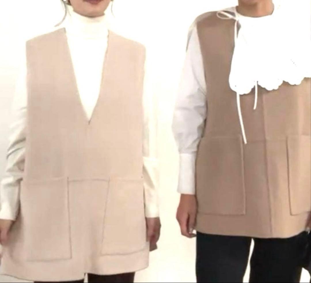 OHGA オーガ / キャメルウールリバーベスト