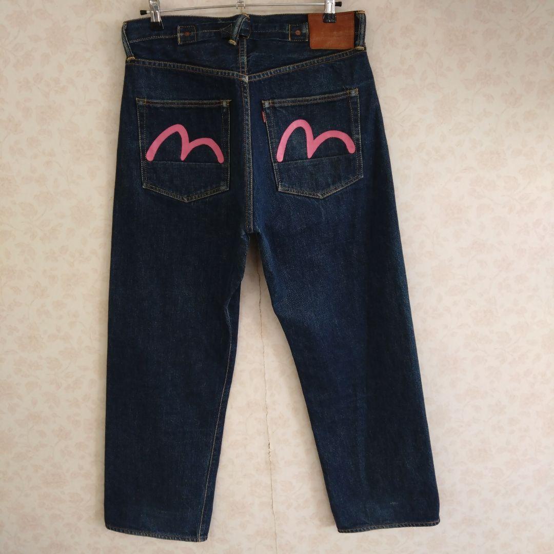 【希少モデル‼️】EVISU／Lot2004／ピンクカモメ✕2匹／W34✕L35