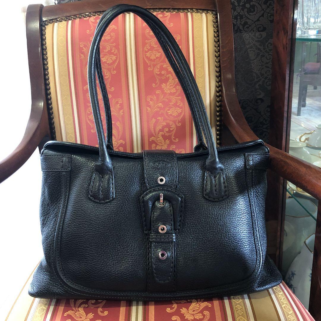 ★TOD'Zトッズ★ハンドバッグ 黒 保存袋有り