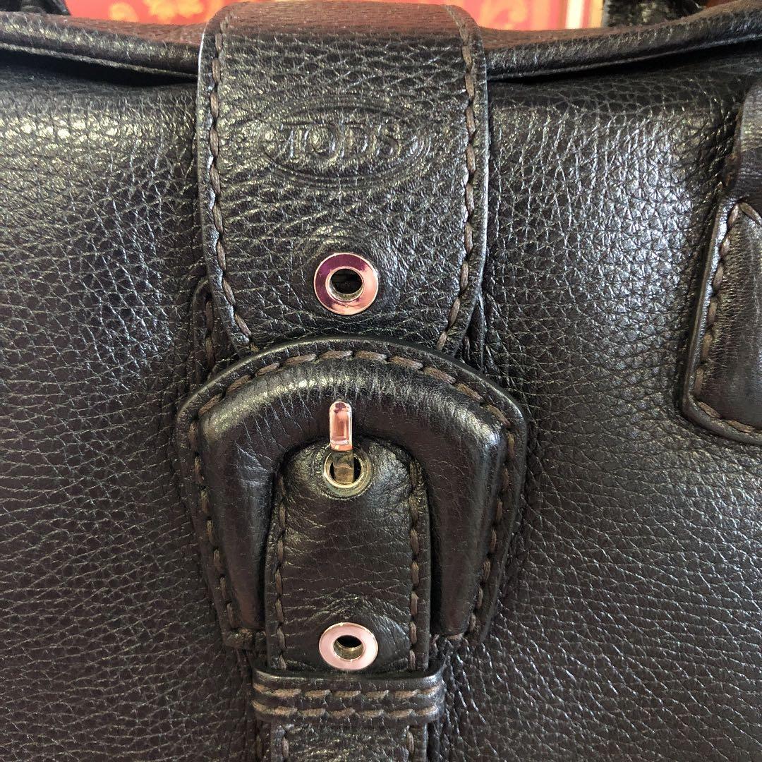 ★TOD'Zトッズ★ハンドバッグ 黒 保存袋有り