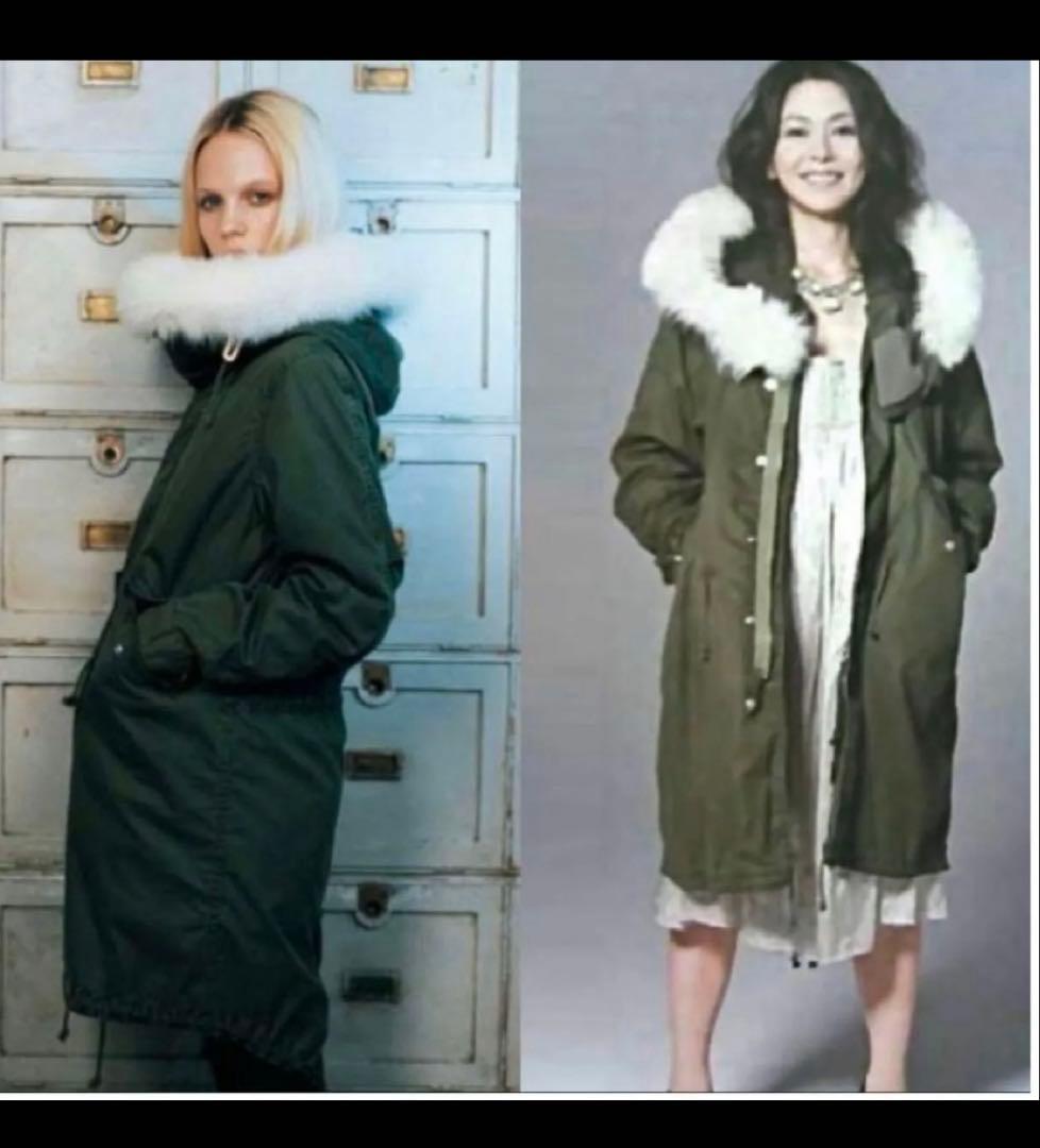 green (現HYKE)M-65 モッズコート フォックスファー サイズS