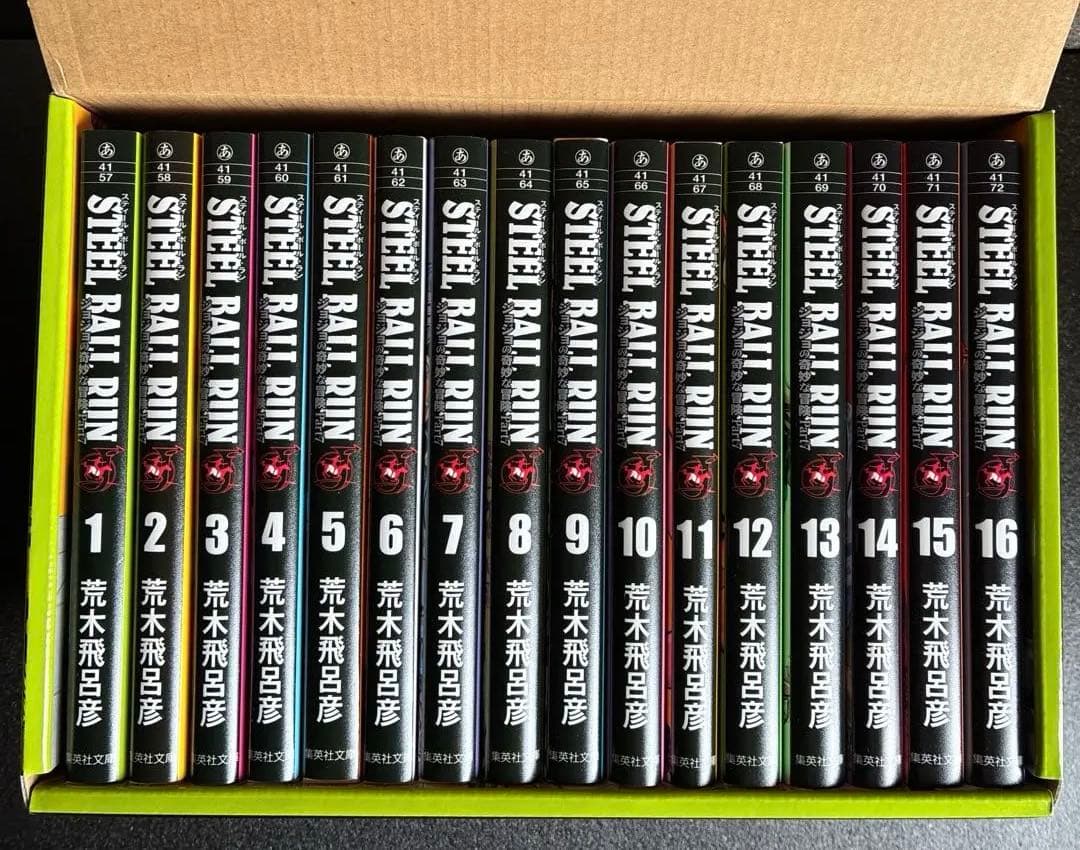 STEEL BALL RUNジョジョの奇妙な冒険Part7(全巻セット)、栞付き