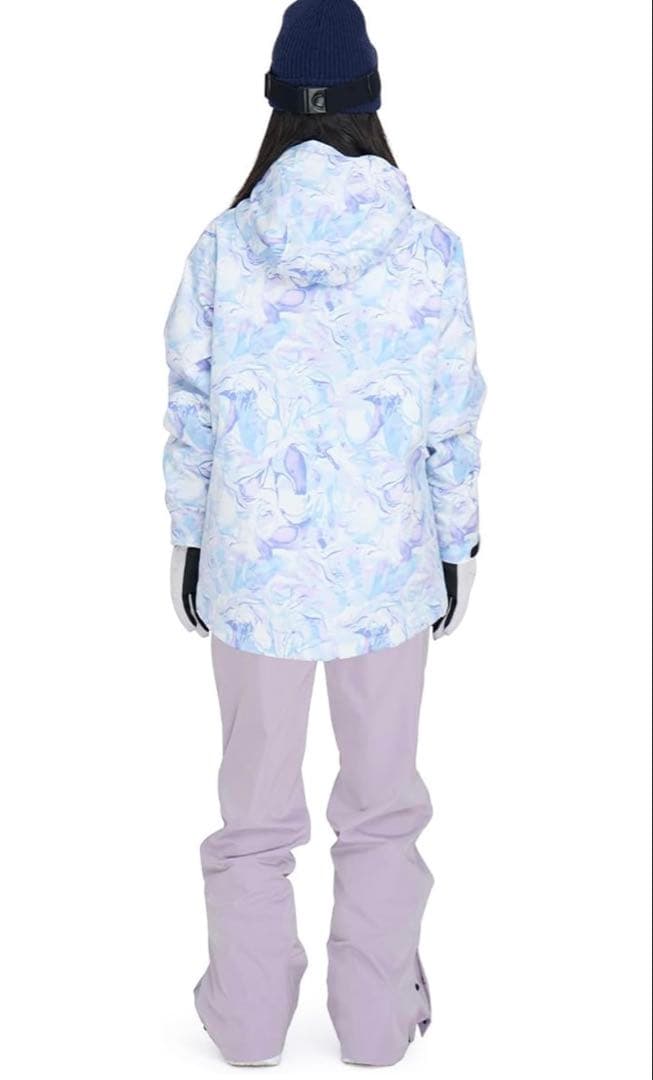 新品スノーボードウェア 女性用 青紫手袋付き