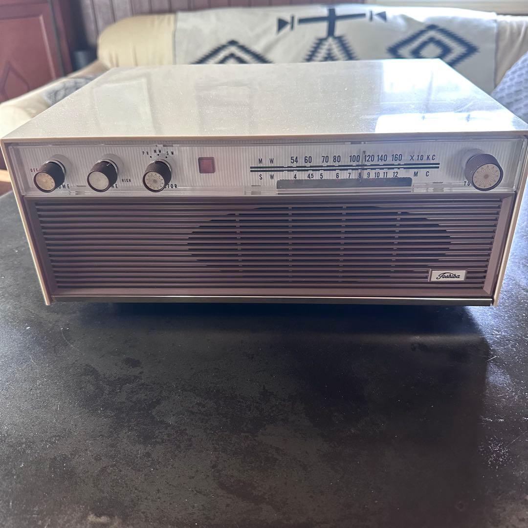 昭和レトロ　真空管ラジオ　稼働しました 元箱付　希少