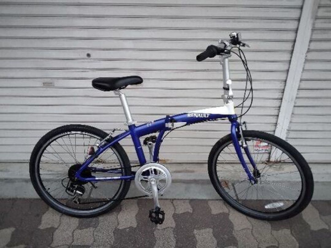 RENAULT[ルノー]24吋 折り畳み自転車 ブルーメタリック
