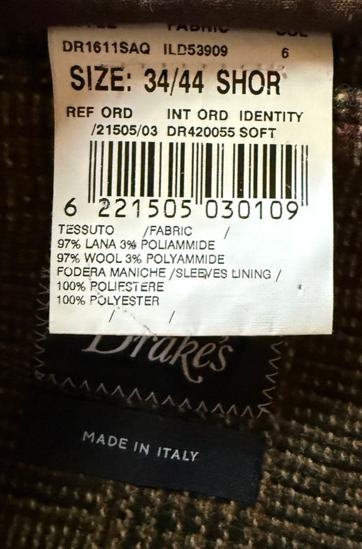 Drake’s ツイードジャケット34