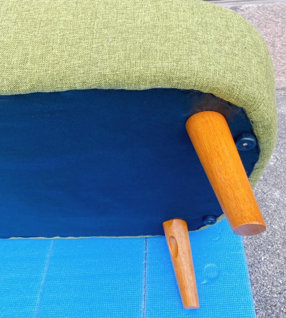 DAH　不二貿易 ソファ 2人掛け 幅123cm デイジグリーン