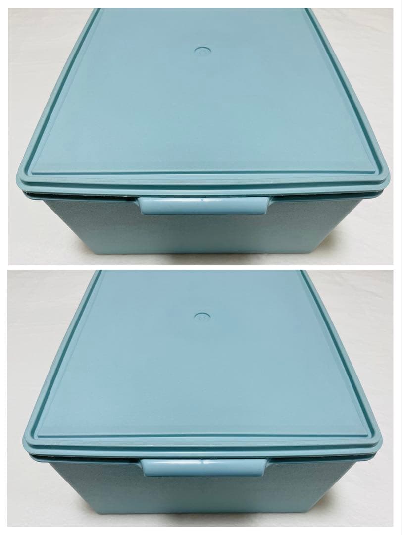 Hana/3個セット/タッパーウェア/ディープ/スーパーケース/水色