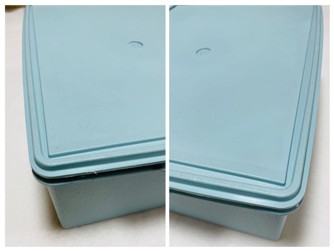 Hana/3個セット/タッパーウェア/ディープ/スーパーケース/水色