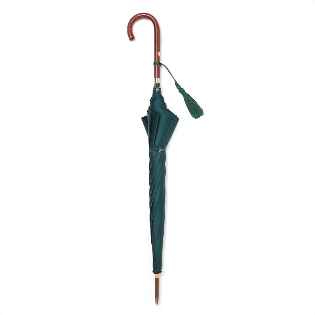 新品未使用 前原光榮商店 レディース雨傘 ロゼッタ ボトルグリーン 数量限定品
