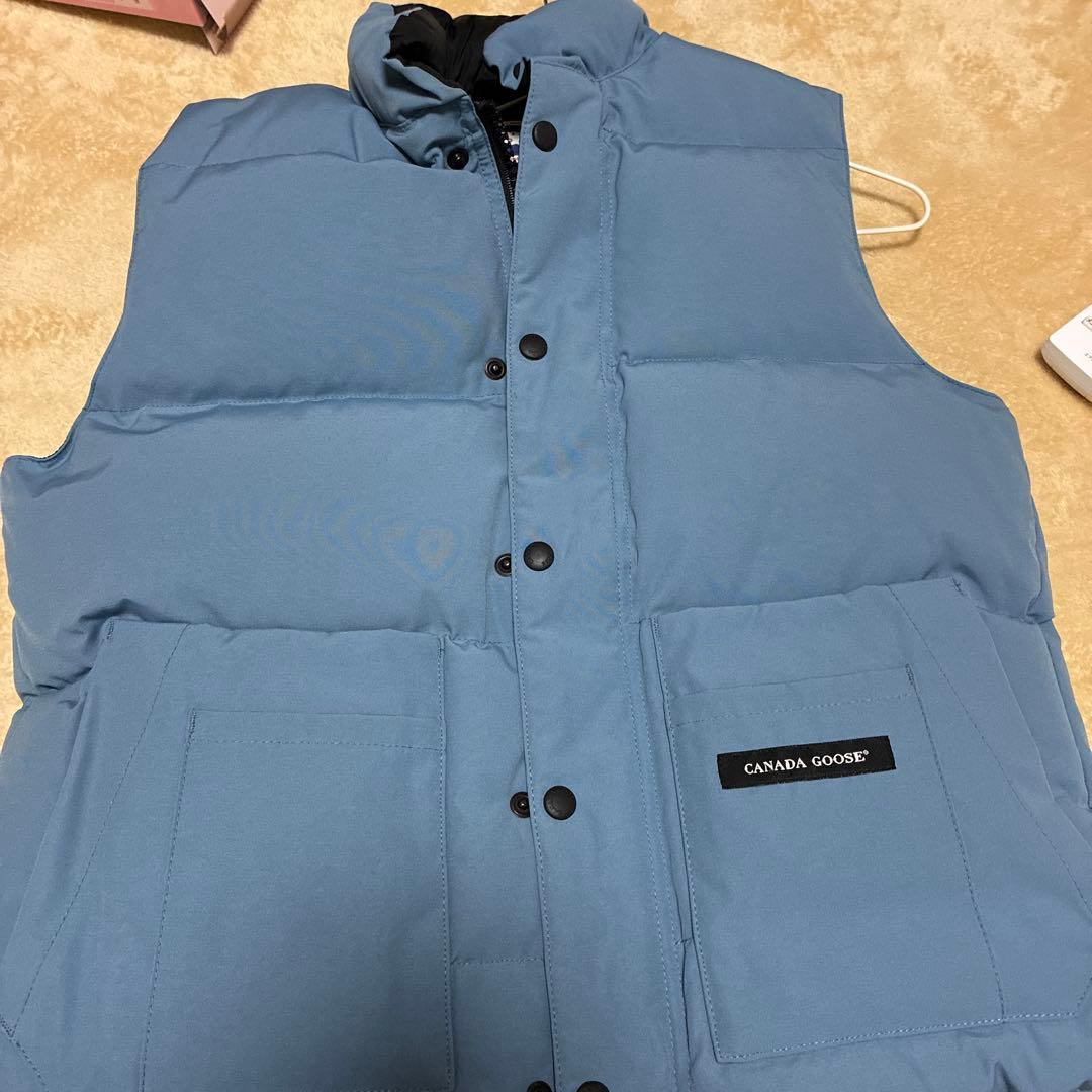   ブルー系 ダウンベスト S/P カナダグース