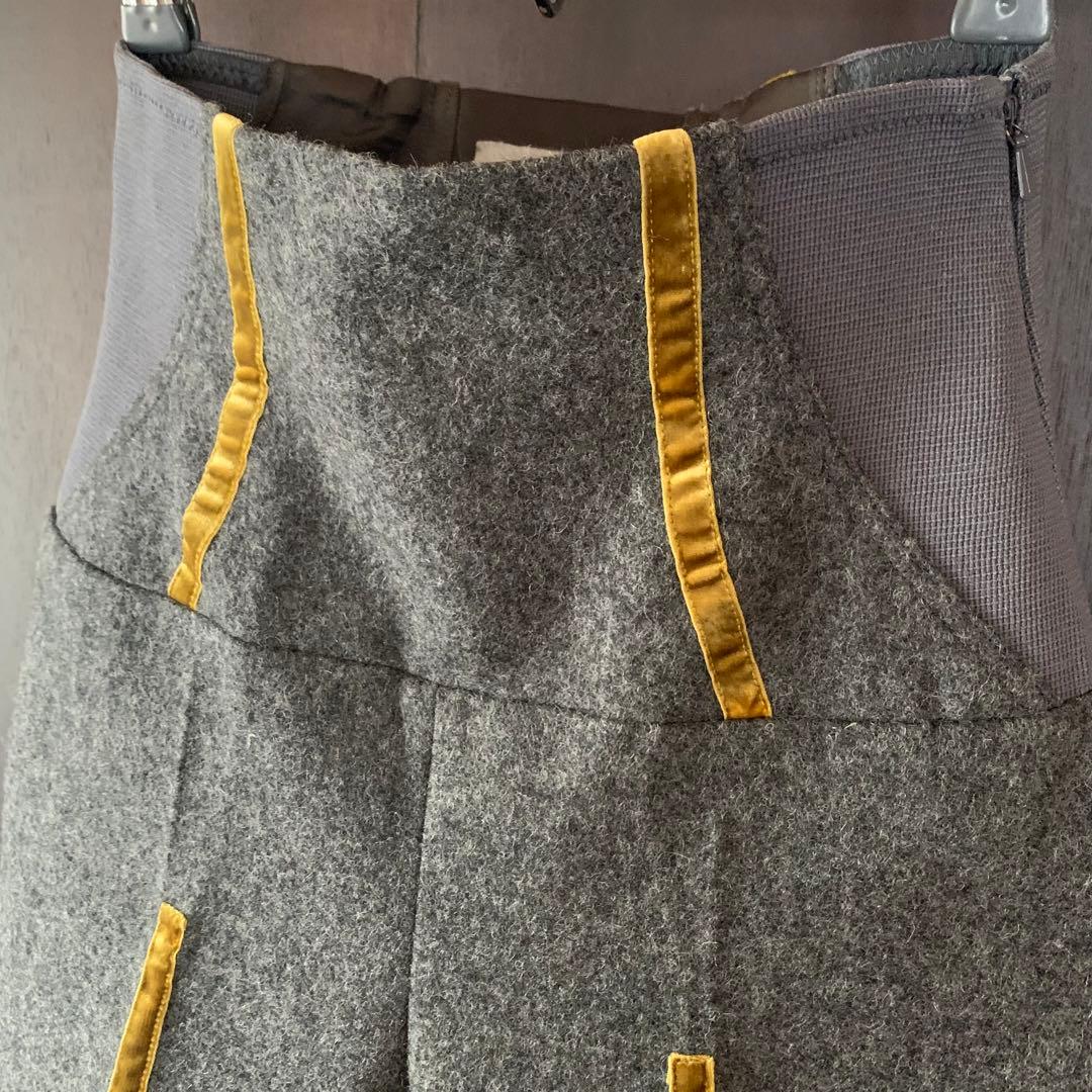 編み上げコルセットジョッパーズ風フェルト生地ハーフパンツ✨美品／アンダーカバー