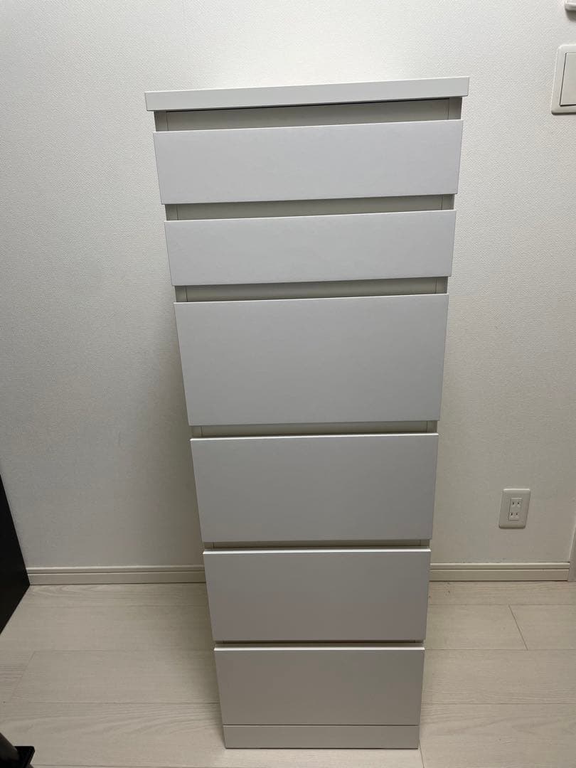 【世田谷区直接引取】IKEA MALM マルム 6段チェスト　ホワイト