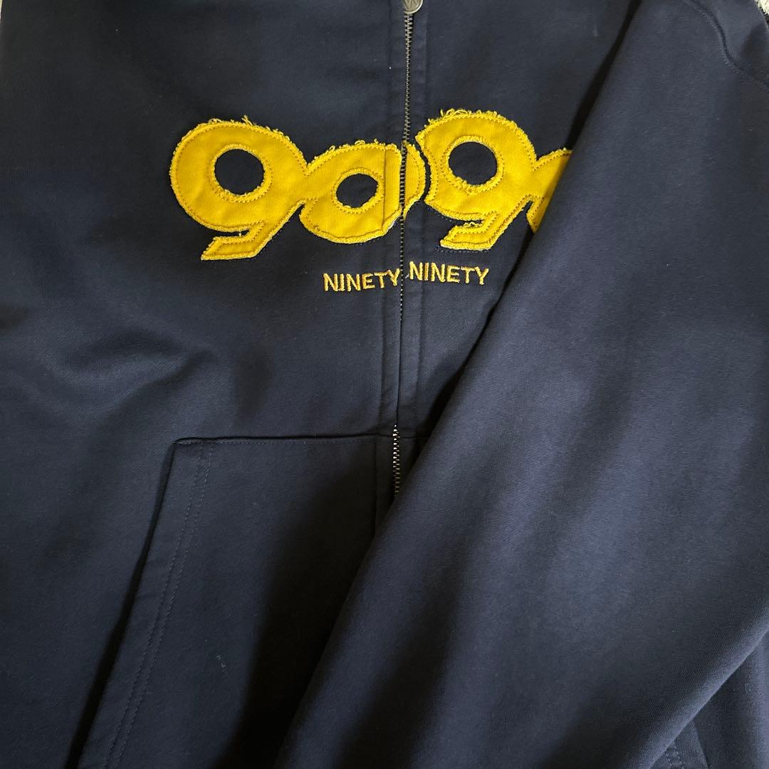 9090ジップパーカー紺