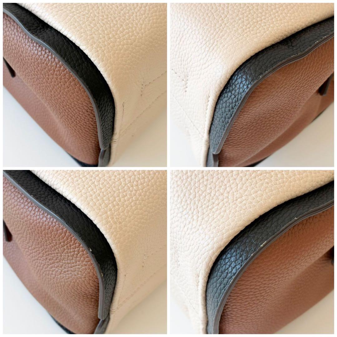 【極美品】kate spade 2way ハンドバッグ ノット カラーブロック