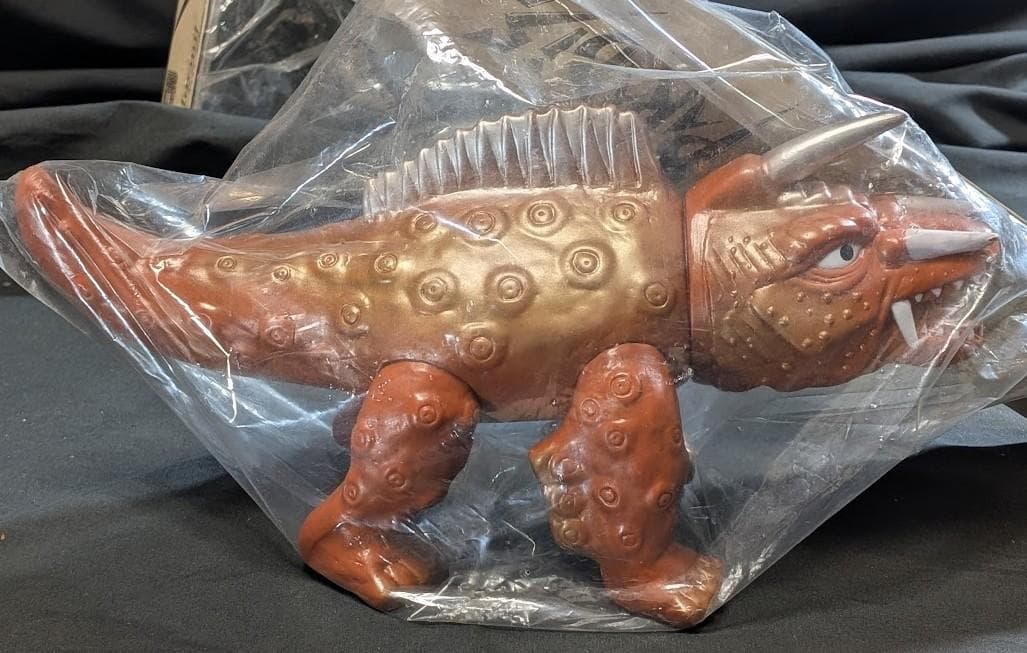 昭和ガメラ透明頭・ジャイガー（マーミット）ビニールパラダイス未開封２体セット