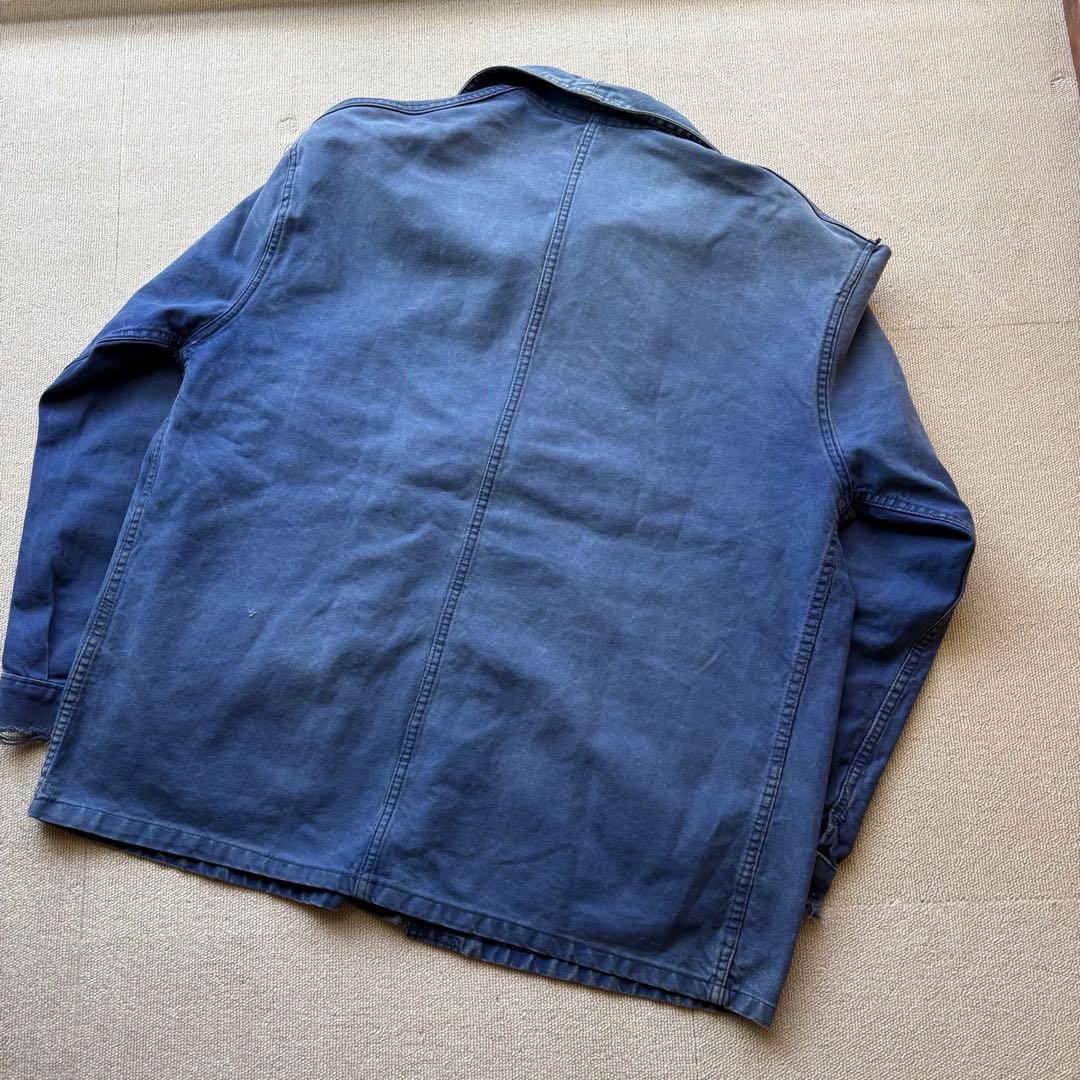 【Rii】60s フレンチヴィンテージ コットンツイル ワークジャケット