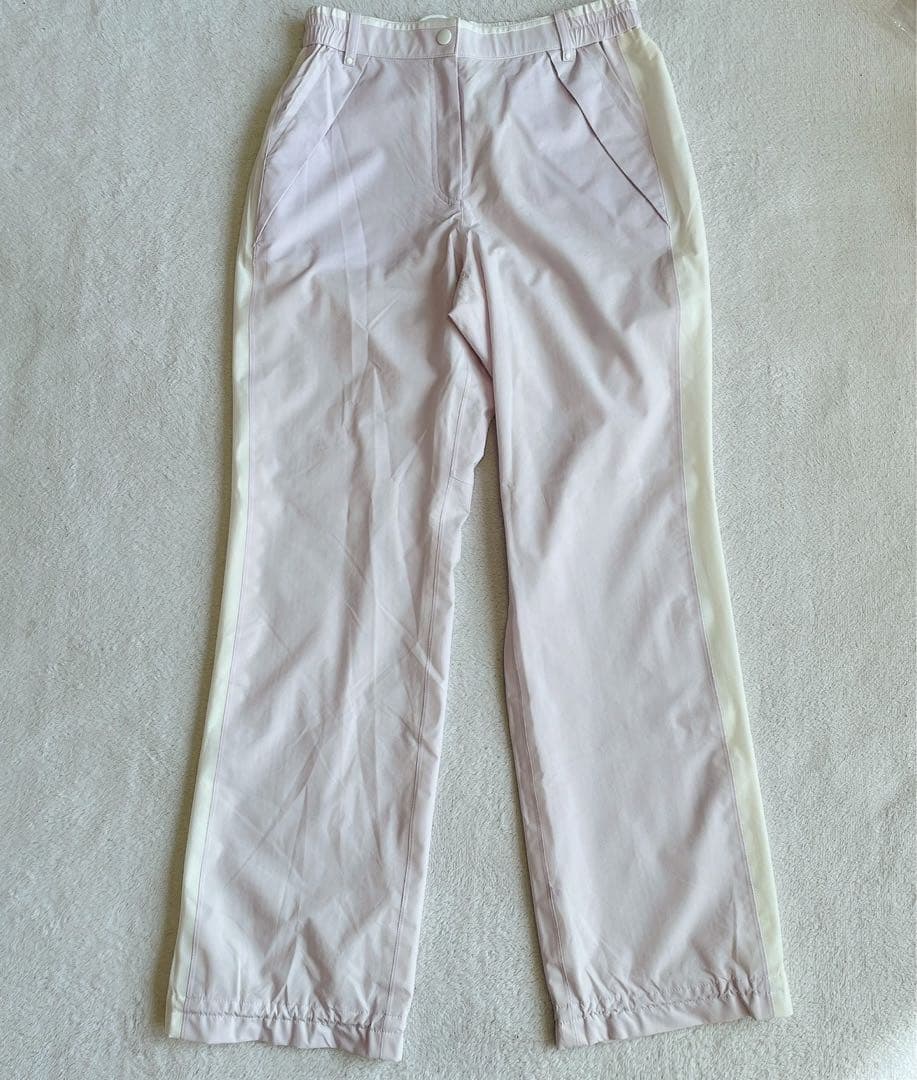 未使用級　アダバット　レインウエア　パンツ　フード　半袖　長袖　収納　パープル