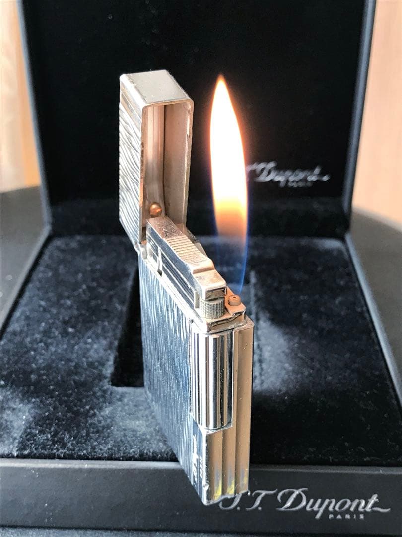 開閉音 良い音　デュポン　ガスライター　波模様　ギャッツビー　ライン2s
