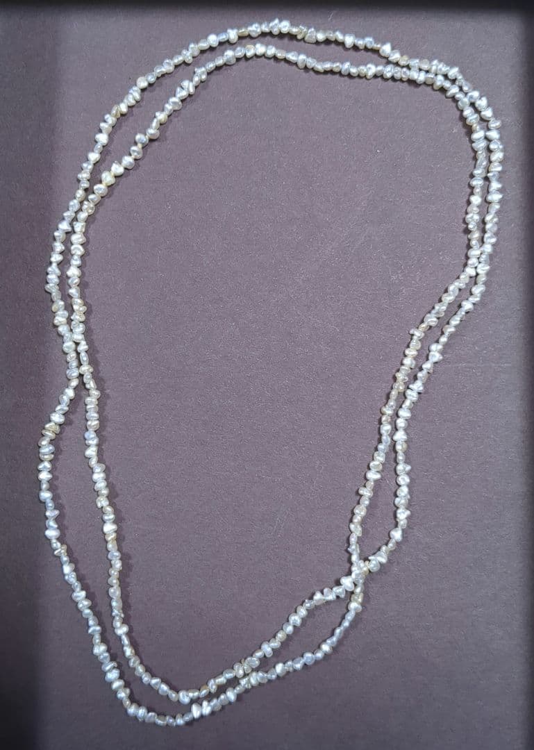 美品＊H.P.FRANCE BIJOUX　アコヤケシパール　ロングネックレス