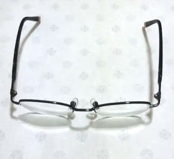 FURLA メガネ 度数入り オーバル 眼鏡 ハーフリム フルラ 美品