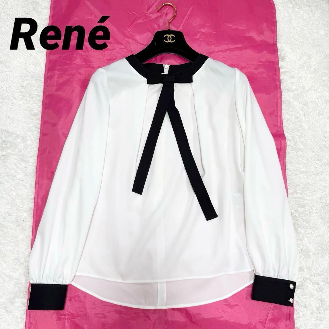 【美品✨】ルネ　ブラウス　トップス　ボウタイ　2023年　34