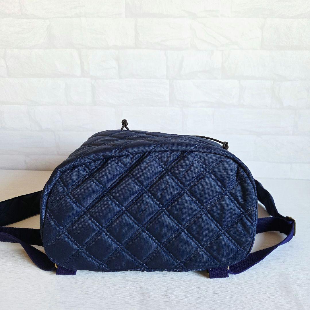 JUNE①　巾着リュック　エチノ×ナイロンキルト　ハンドメイド