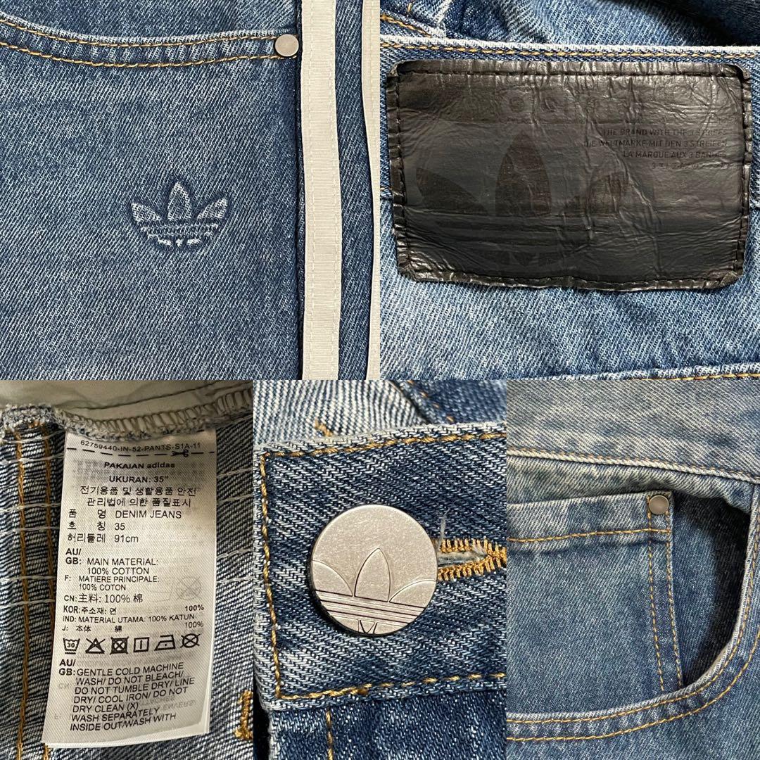 32新品】Adileniumシーズン3 ルーズフィット デニムパンツ インディゴ