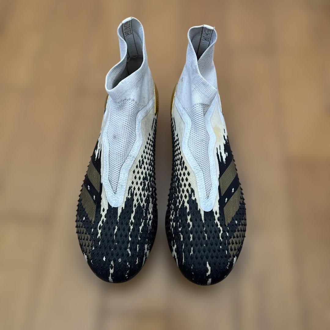 adidas サッカースパイク紐なしFG ホワイト/ブラック/ゴールド