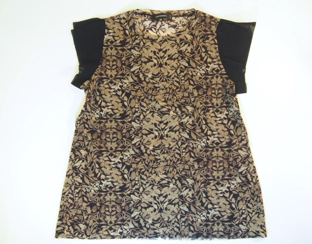 TOMOおまとめ★CIVIDINIボタニカルカットソーとオペルカパンプス