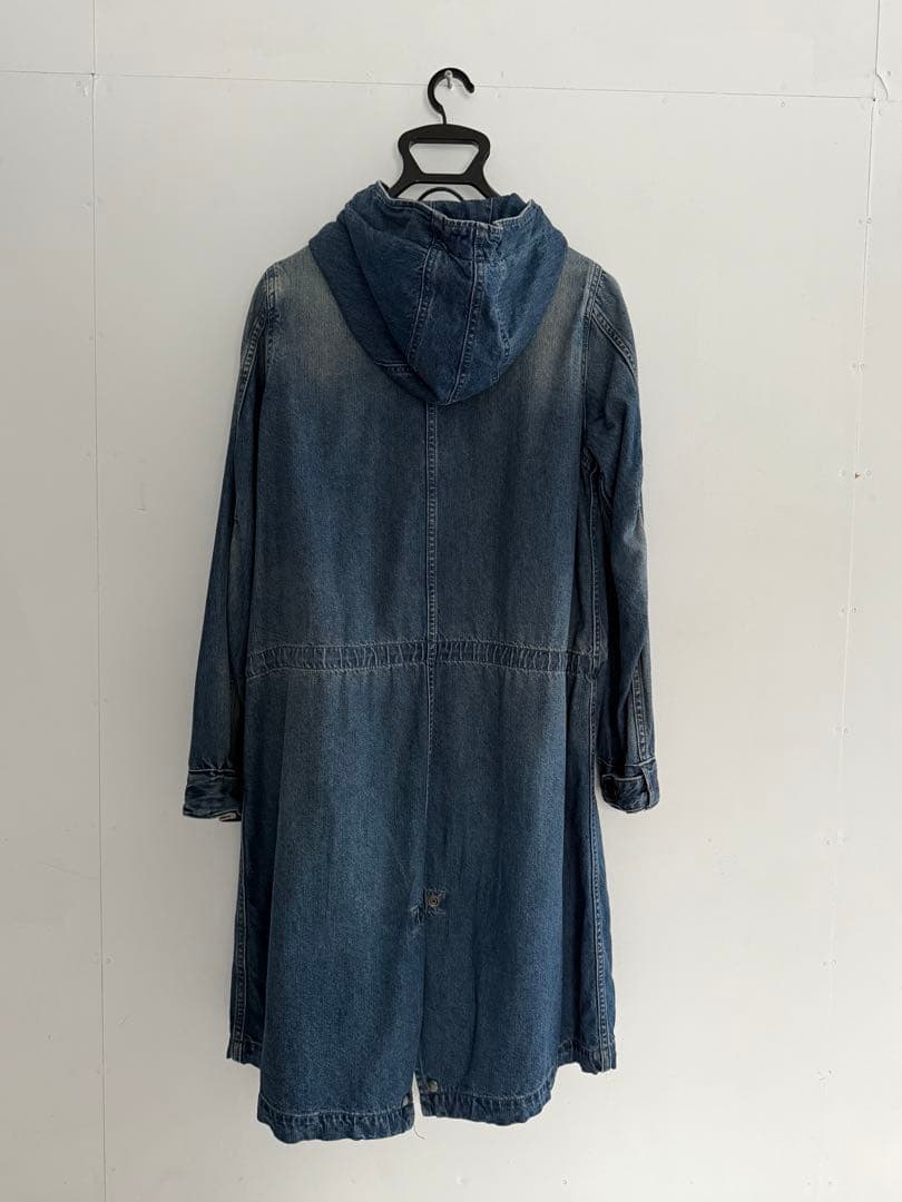 Johnbull フード付きデニムジャケット　モッズコート