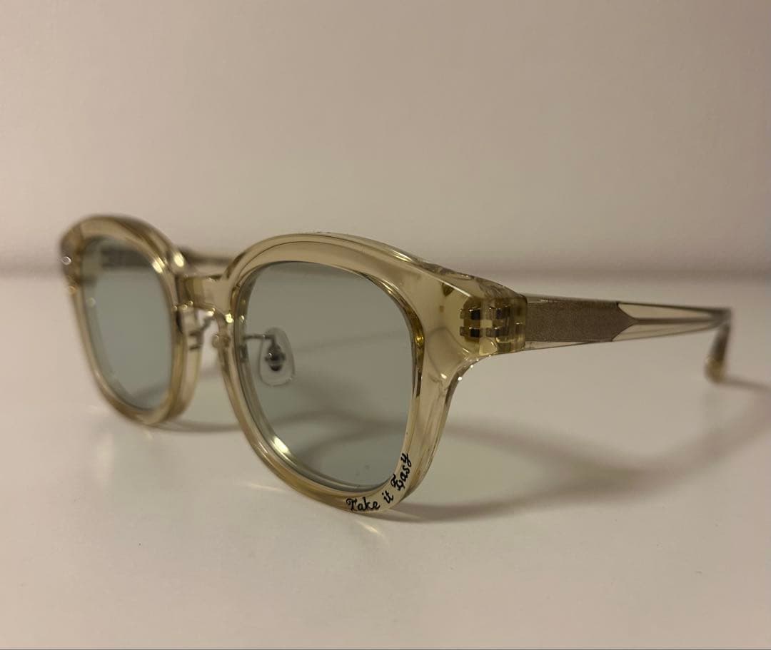 ポンパドールN.S.H クリアイエローフレーム サングラス